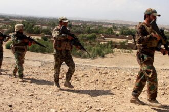 Afghan security force members