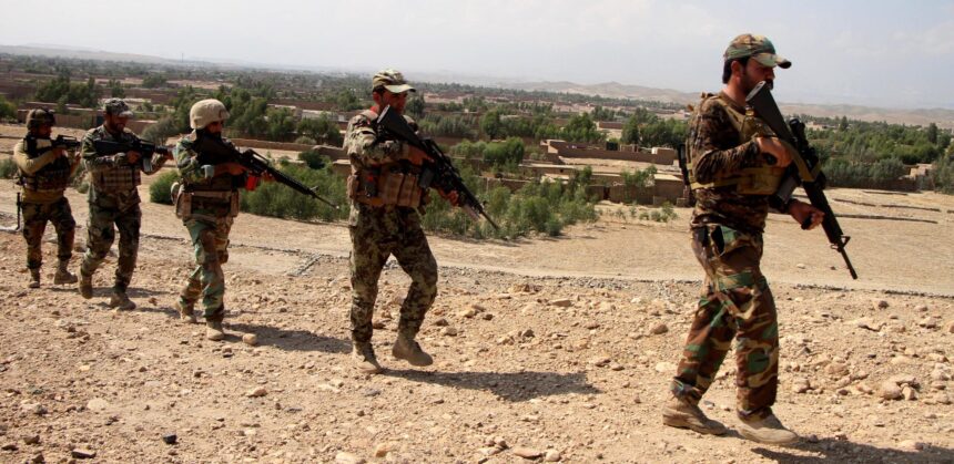 Afghan security force members