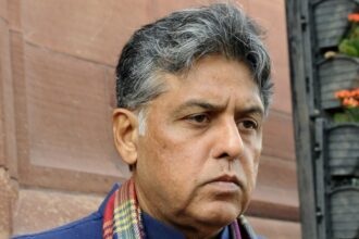 Congress MP Manish Tewari at Parliament