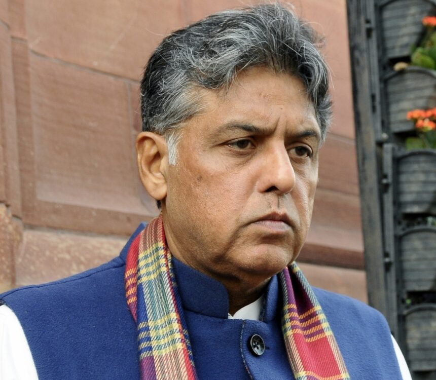 Congress MP Manish Tewari at Parliament