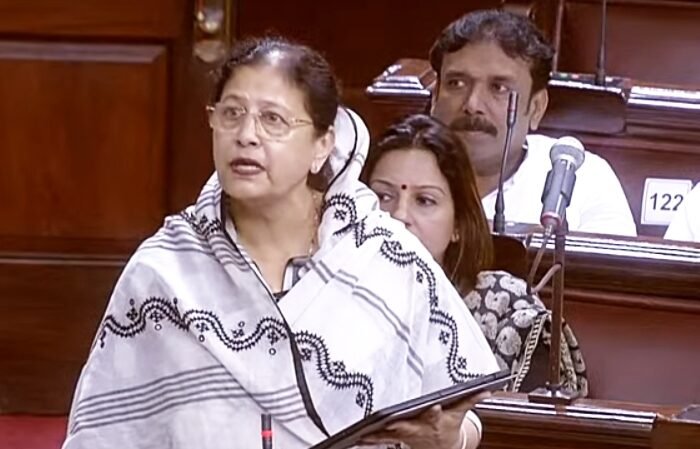 NCP MP Dr. Fauzia Khan speaks in Rajya Sabha