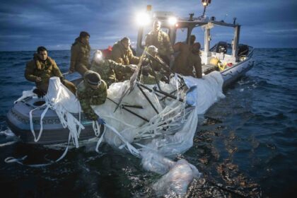 Chinese spy balloon debris