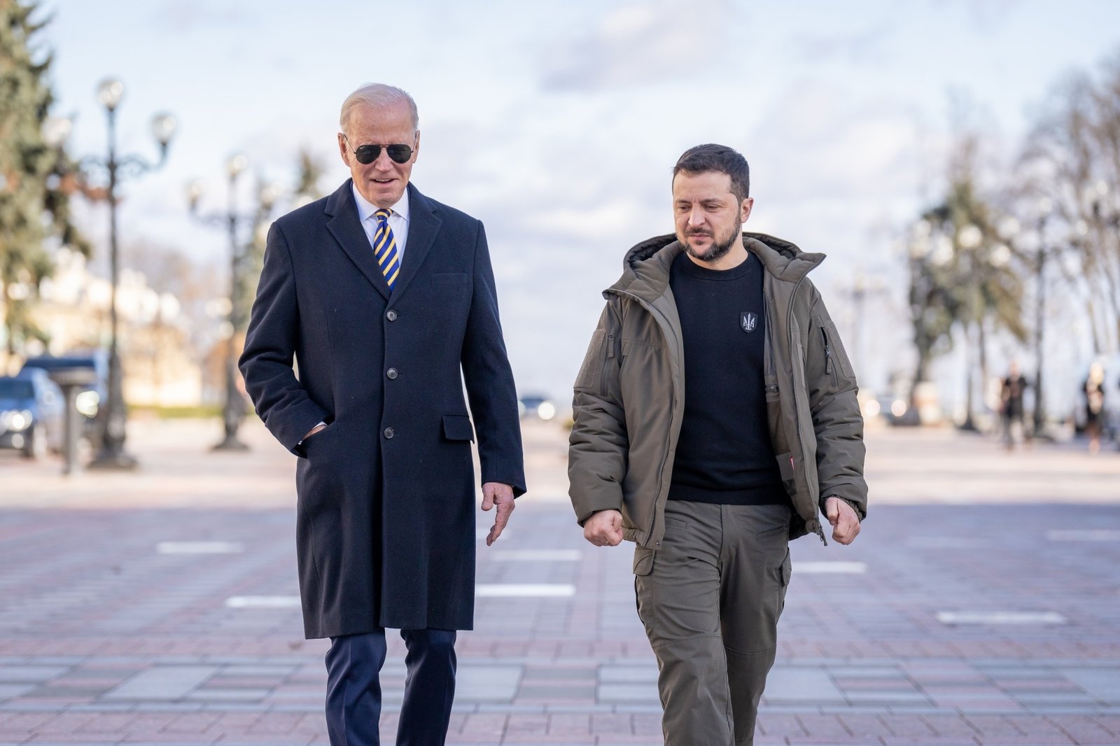 President Joe Biden and Volodymyr Zelensky in Kiev