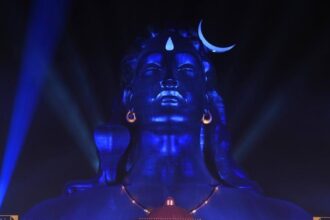 Adiyogi statue near Bengaluru
