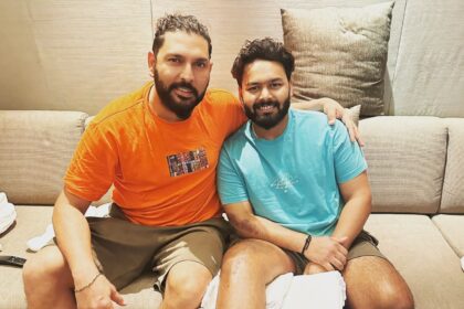 Yuvraj Singh meets Rishabh Pant