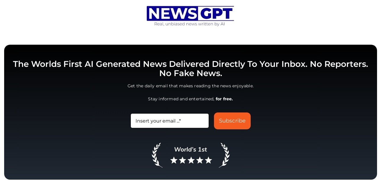 NewsGPT: World's first AI-generated news channel