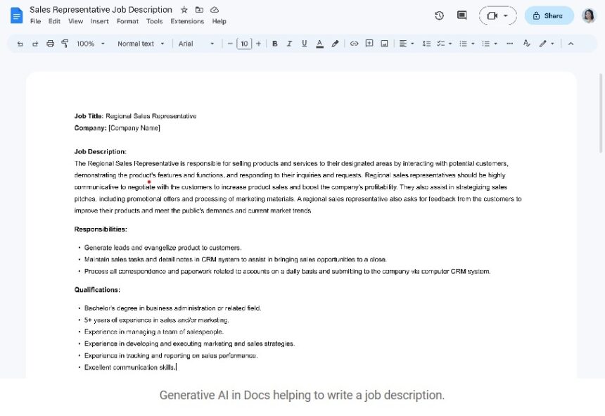 Google starts testing generative AI features in Gmail, Docs