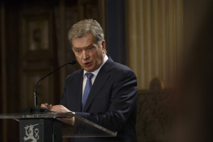 Finnish incumbent President Sauli Niinisto