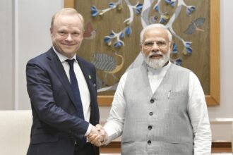Modi meets Nokia chief Pekka Lundmark