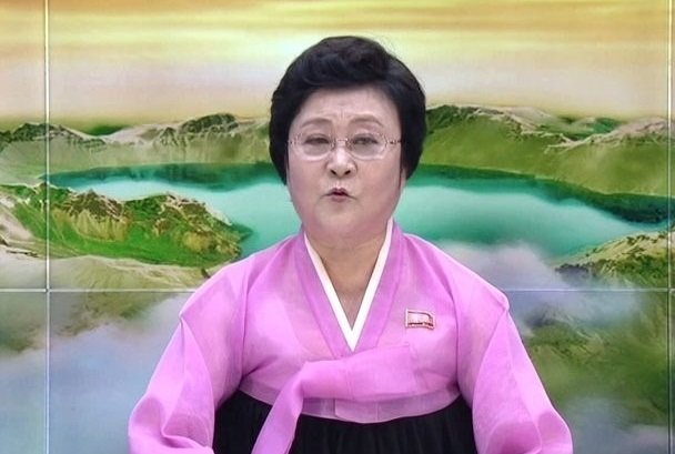 North Korea's Korean Central TV news presenter Ri Chun-hee