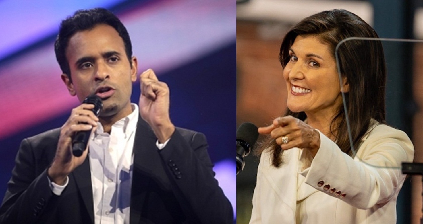 Vivek Ramaswamy and Nikki Haley