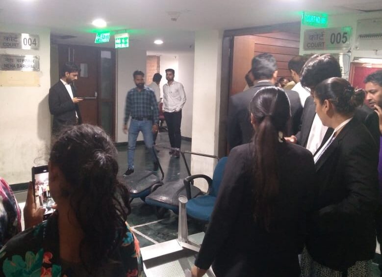 Firing in Delhi's Saket court