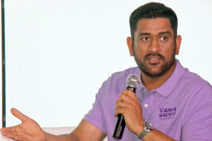 Former Indian cricket captain MS Dhoni