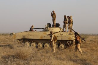 Soldiers of the Yemeni government