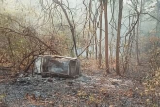 The site where an election officer was killed by suspected Maoists in Odisha's Kandhamal