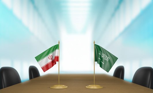 iran and saudi arabia flag