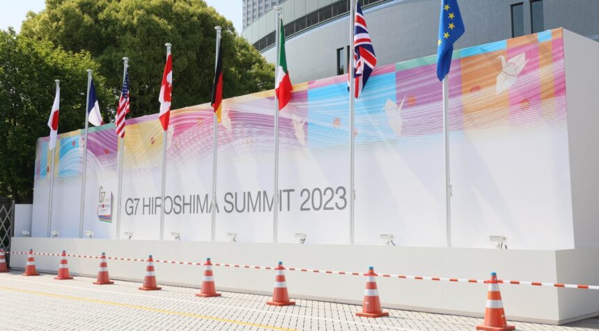 A view of the venue ahead of G7 Leaders' Summit