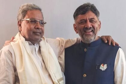 Congress leaders Siddaramaiah and D.K. Shivakumar