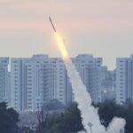 Israel's Iron Dome defense system launches a missile
