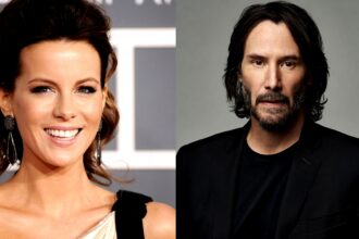 Kate Beckinsale with Keanu Reeves