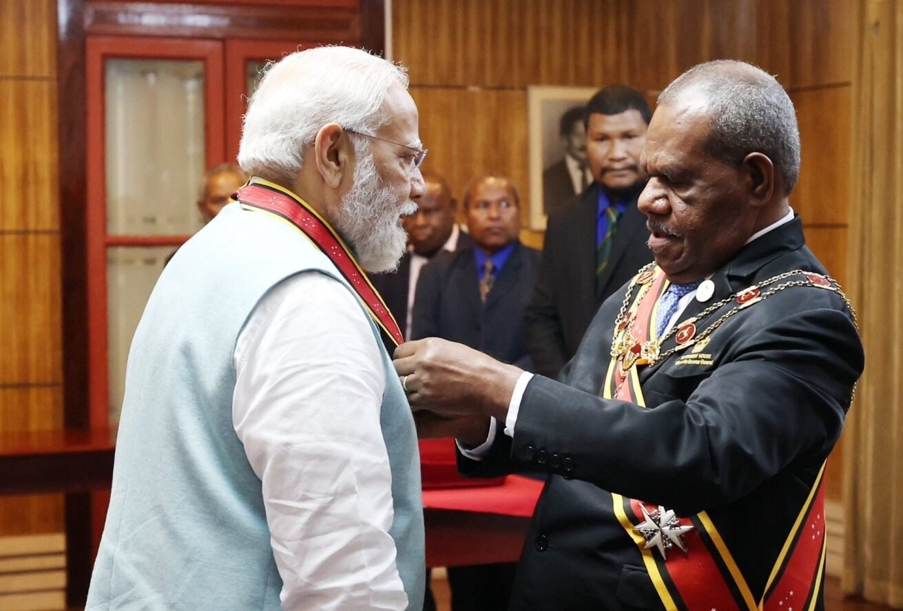 PM Modi conferred with Papua New Guinea highest civilian award