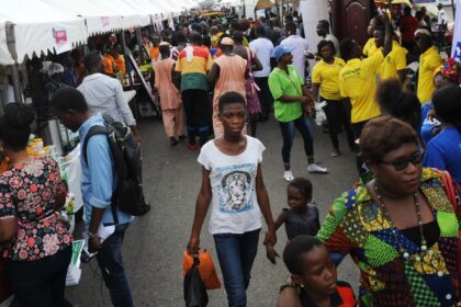 People visit the Ghana