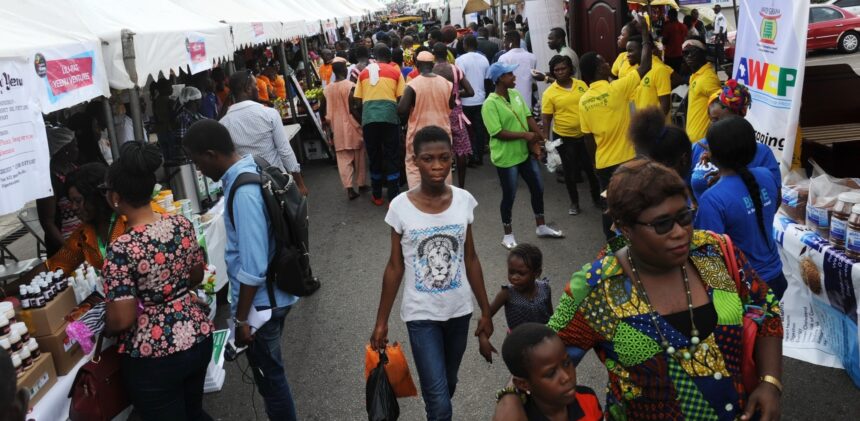 People visit the Ghana