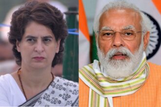 Prime Minister Narendra Modi and Priyanka Gandhi Vadra