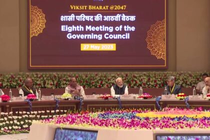 Visuals of the Niti Aayog Governing Council meeting underway