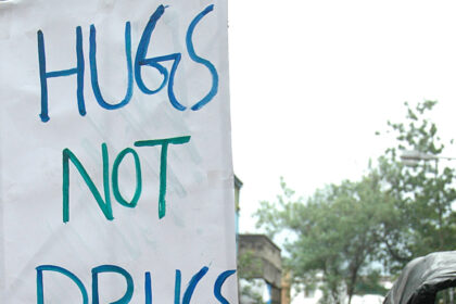 Children of sex workers taking part in a Anti-Drug campaigning in Kolkata