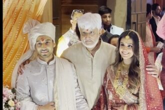 Krishna Bhatt has tied the knot with longtime boyfriend Vedant Sarda in Mumbai
