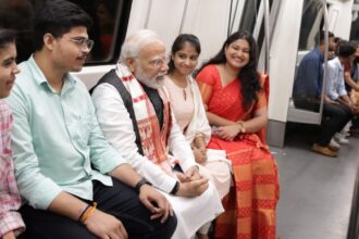 PM Modi takes metro