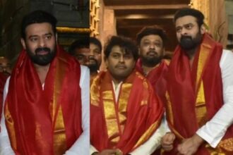 Prabhas in tirupati temple