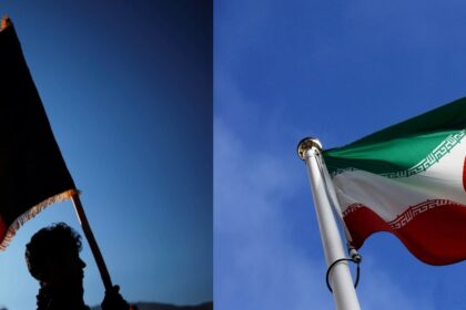iran, afghanistan flag