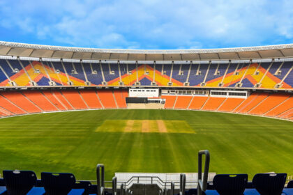 A giant Narendra Modi Stadium in Ahmedabad