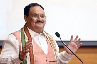 BJP national president J. P. Nadda