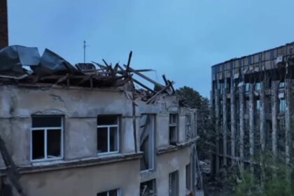 Missile hits residential building