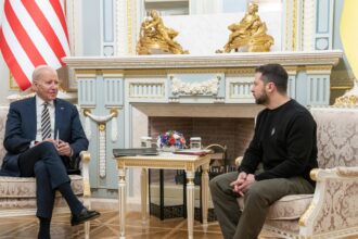 Presidents Joe Biden and Volodymyr Zelensky