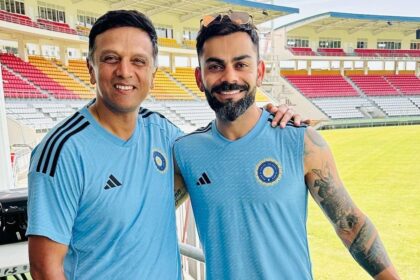 Virat Kohli and Rahul Dravid