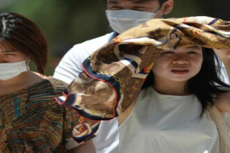 Intense heat grips Japan