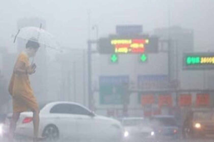 Heavy rains to hit S.Korea's central,