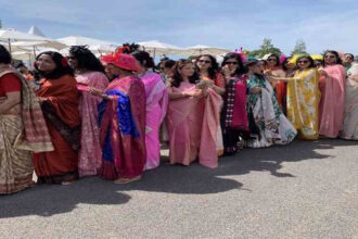 Saree walkathon in London