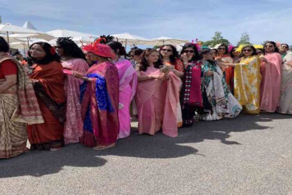 Saree walkathon in London