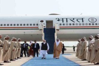 PM Modi arrives in UAE