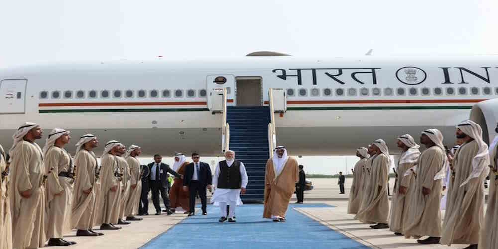 PM Modi arrives in UAE