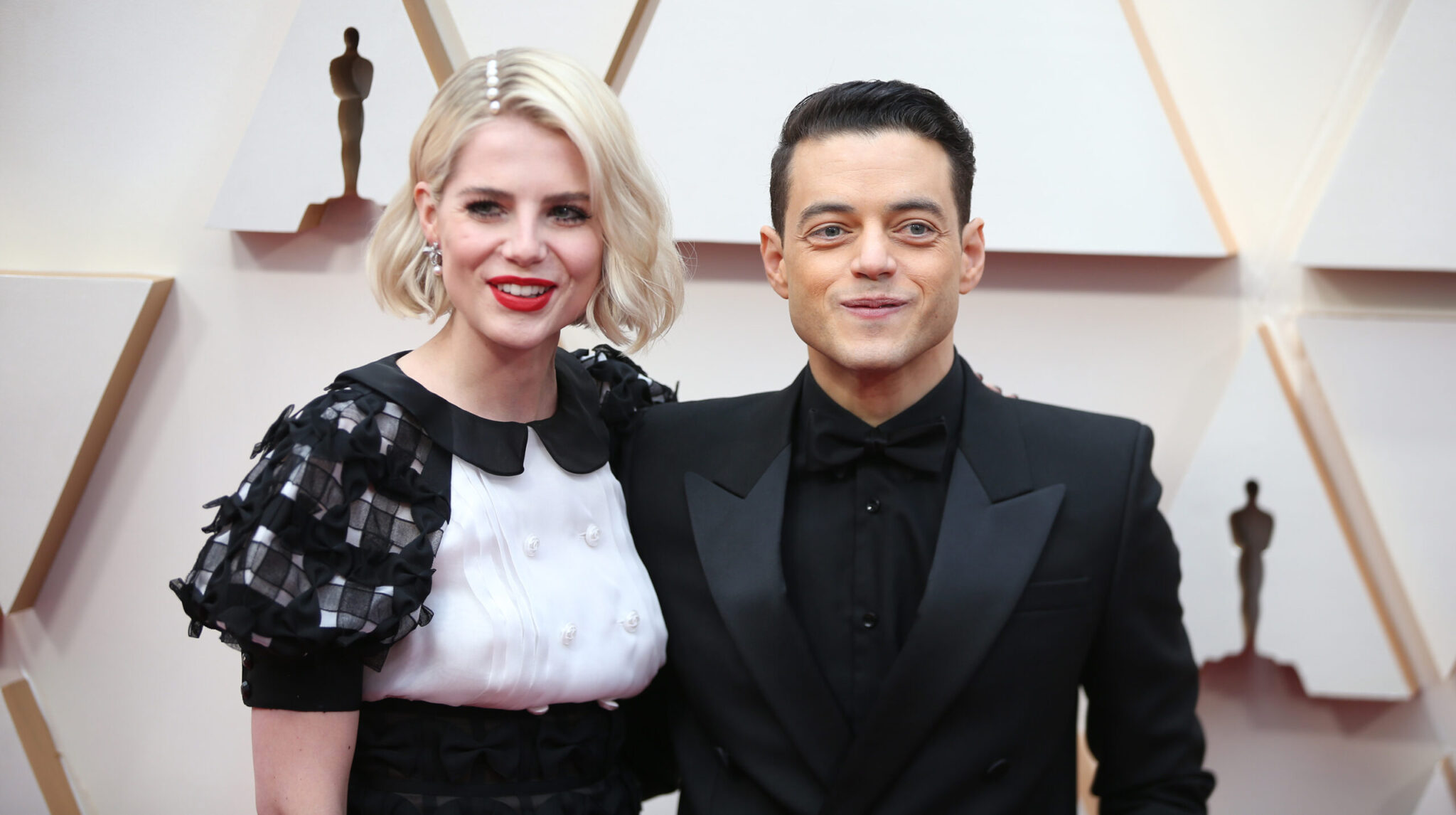 Rami Malek (R) and Lucy Boynton