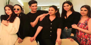 Rekha hugs Janhvi, Parineeti