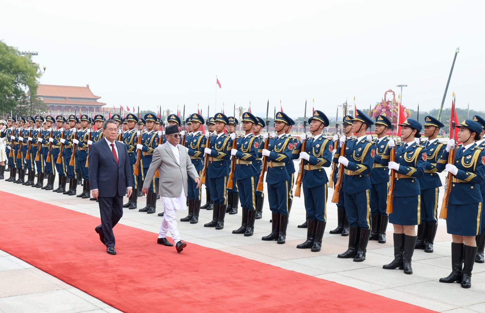 Pushpa Kamal & Li Keqiang ( pic credit PM_nepal_ twitter )