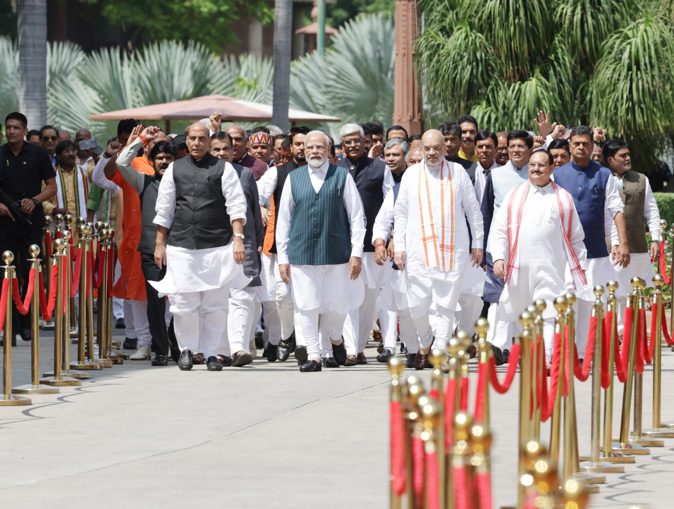 PM Modi along with Amit Shah and Co