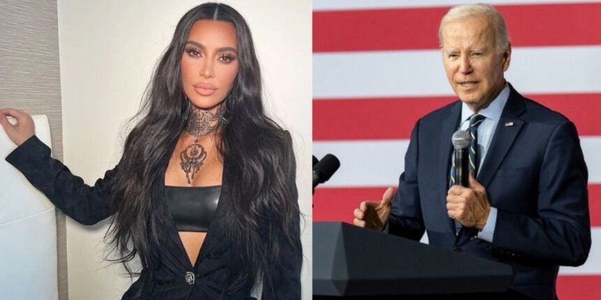 Kim Kardashian and US President Joe Biden